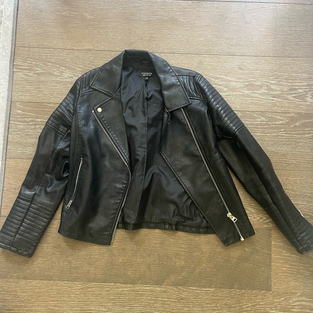 Topshop leather jacket